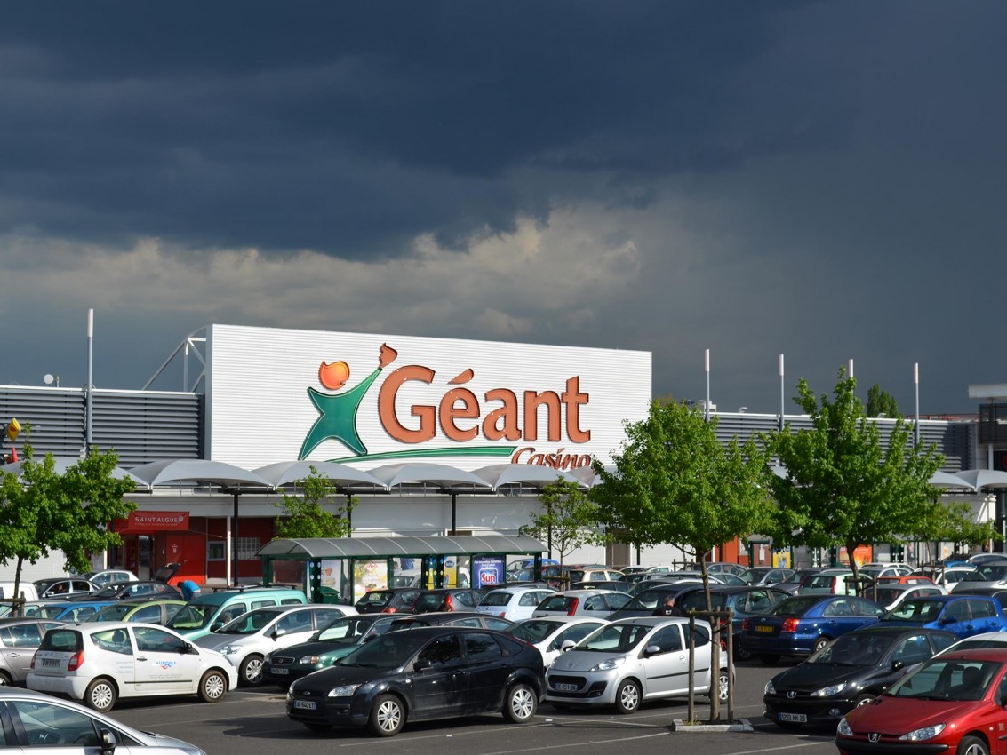 Texabri, abri en toile tendue, Géant Casino de Clermont-Ferrand