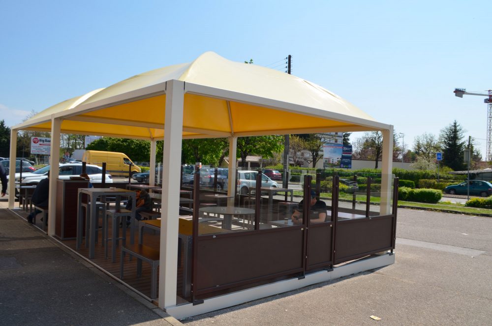 Texabri, Abri pour terrasse, boulangerie Céréa Bourg en Bresse