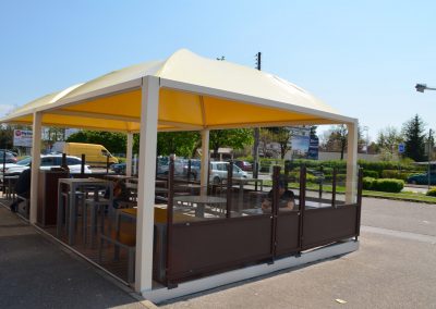 Texabri, Abri pour terrasse, boulangerie Céréa Bourg en Bresse