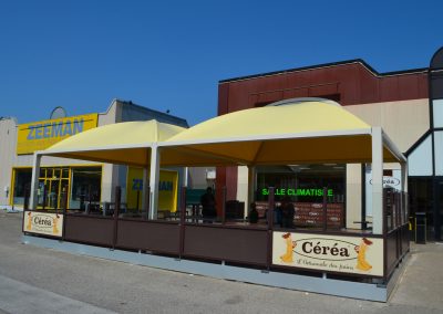Texabri, Abri pour terrasse, boulangerie Céréa Bourg en Bresse