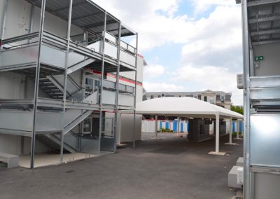 Texabri, constructeur de préau d'école, collège Paul Éluard Chatillon