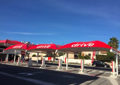 Texabri a construit l'abri drive du Carrefour de Nîmes Ouest