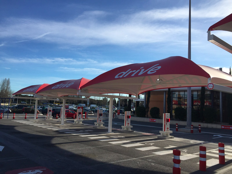 Abri drive : Carrefour de Nîmes Ouest - Texabri