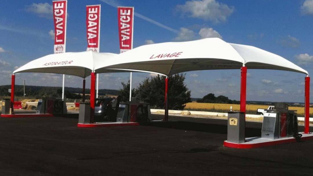 Abri pour centre de lavage : Auto Clean