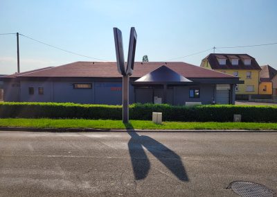 Texabri a conçu et fabriqué l'abri drive du e-Leclerc de Duttlenheim