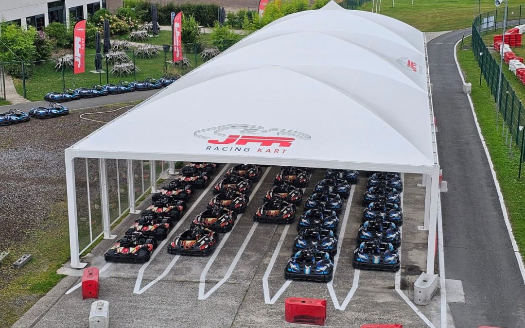 Abri pour zone de stockage : JPR karting Ostricourt